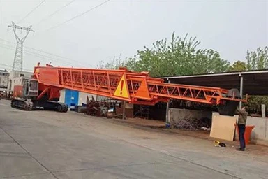 Recuperador mòbil d'apilador de telescopi de tipus sobre eruga